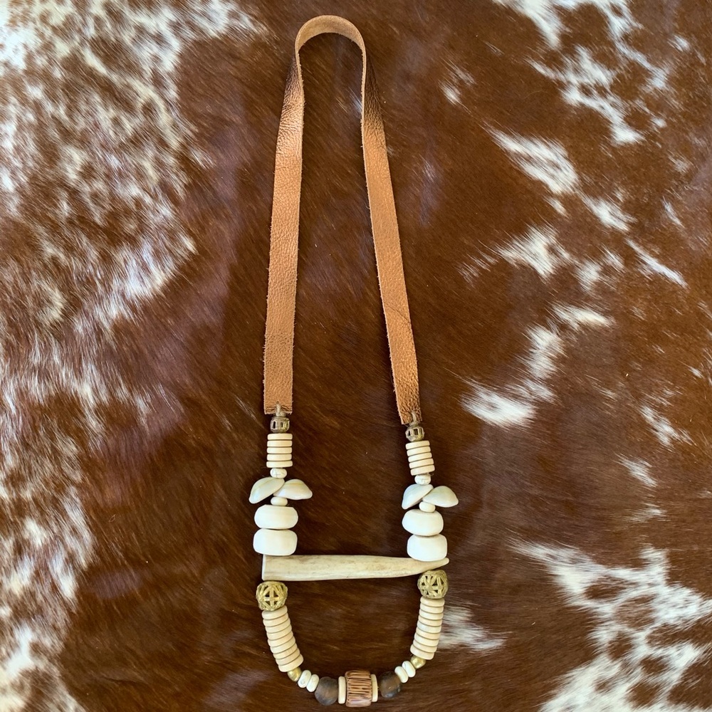 🌾 Antler Tine Boho Necklace